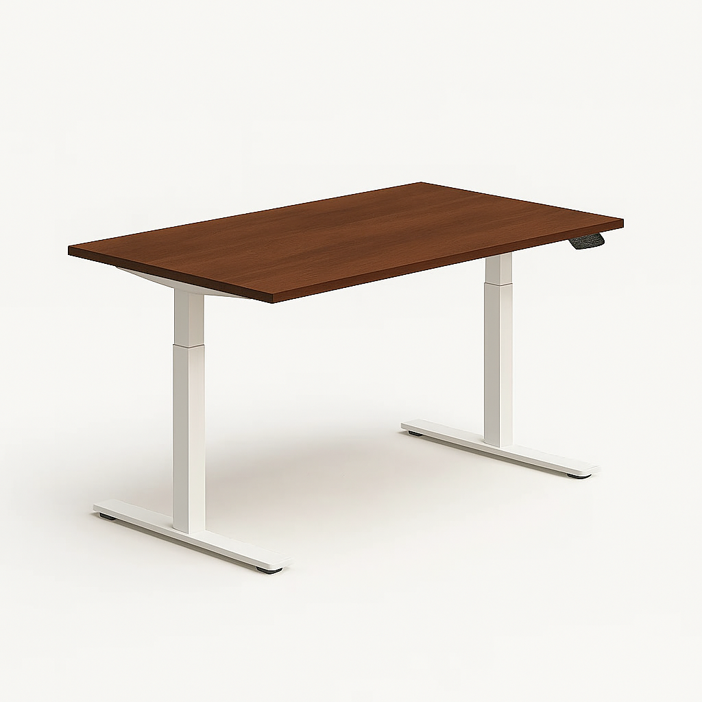 Dual Motor Electric Height Adjustable Standing Desk - Wood Texture
