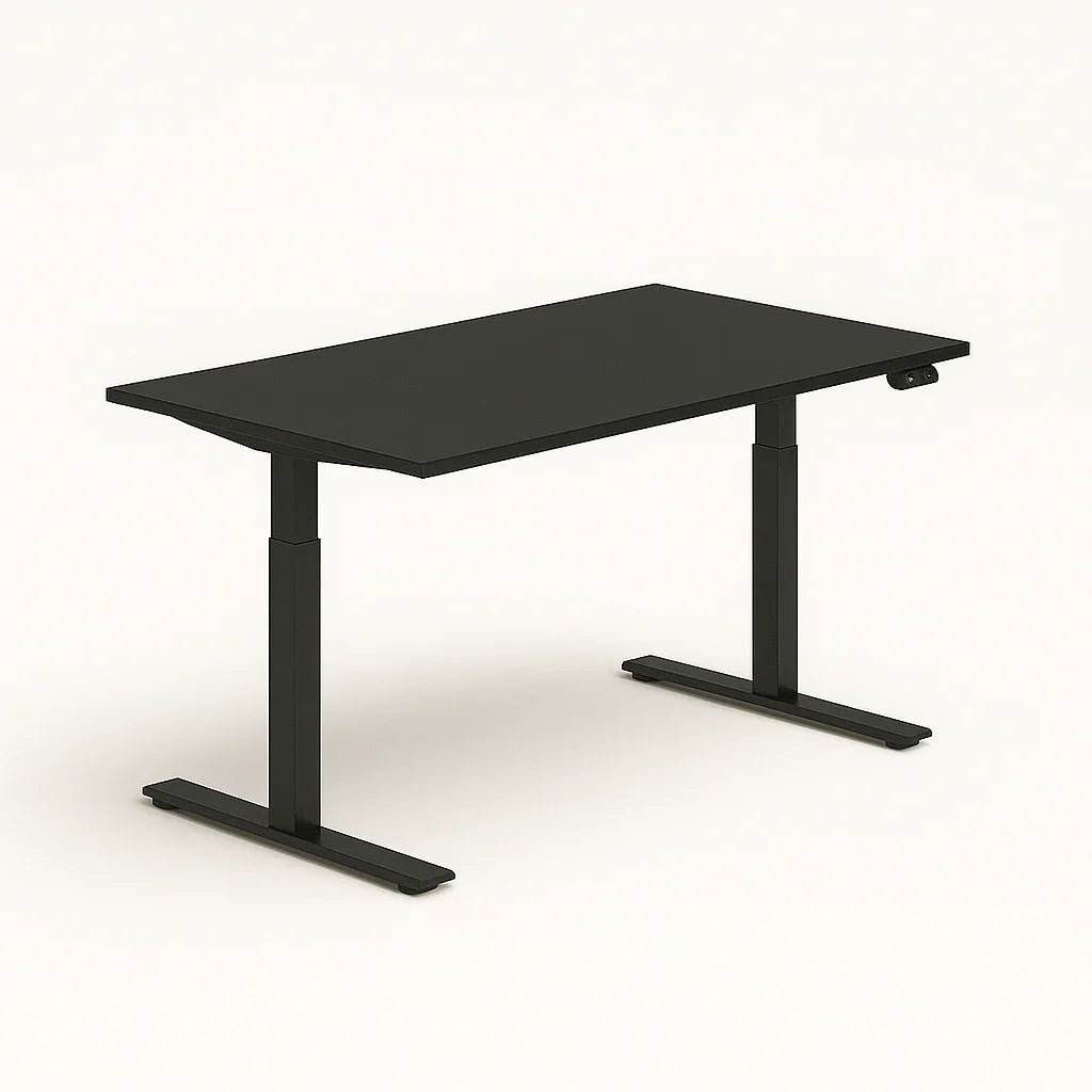 Dual Motor Electric Height Adjustable Standing Desk - Wood Texture