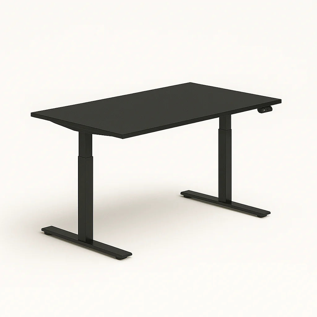 Single Motor Height Adjustable Desk – Ergonomic & Health Solution - Black
