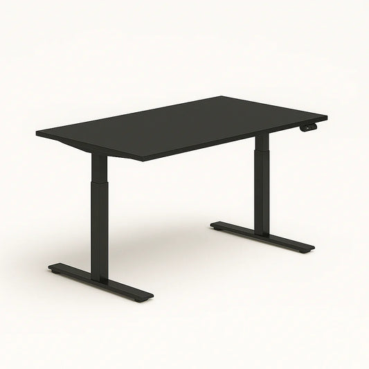 Single Motor Height Adjustable Desk – Ergonomic & Health Solution - Black