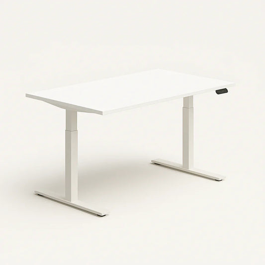 Dual Motor Electric Height Adjustable Standing Desk - Wood Texture